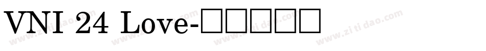 VNI 24 Love字体转换